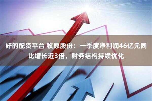 好的配资平台 牧原股份：一季度净利润46亿元同比增长近3倍，财务结构持续优化
